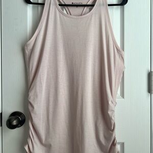 Athleta Light Pink Ruched Tank Top